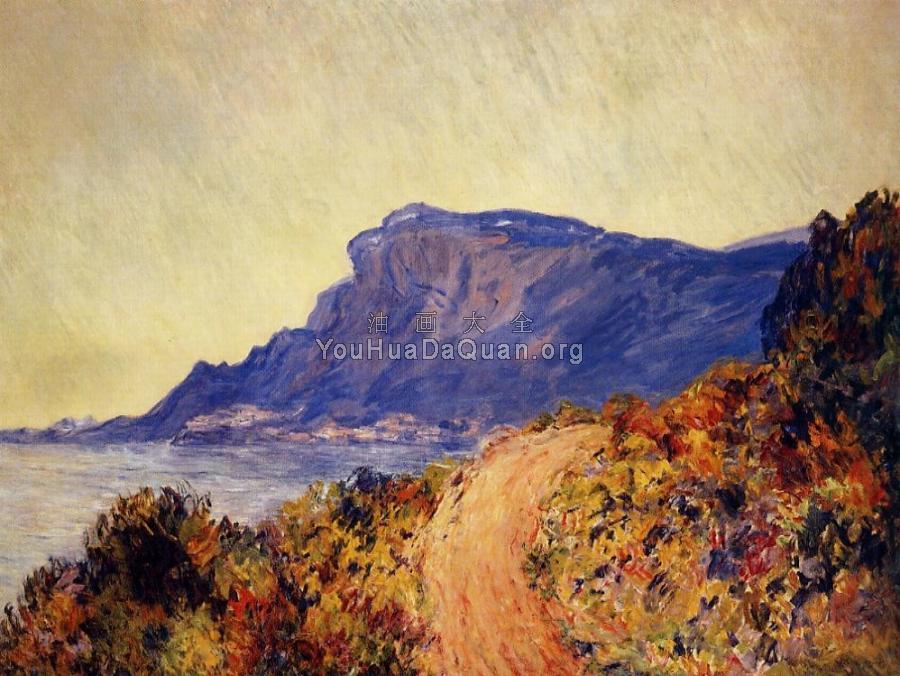 Coastal Road at Cap Martin, near Menton - 克劳德·莫奈